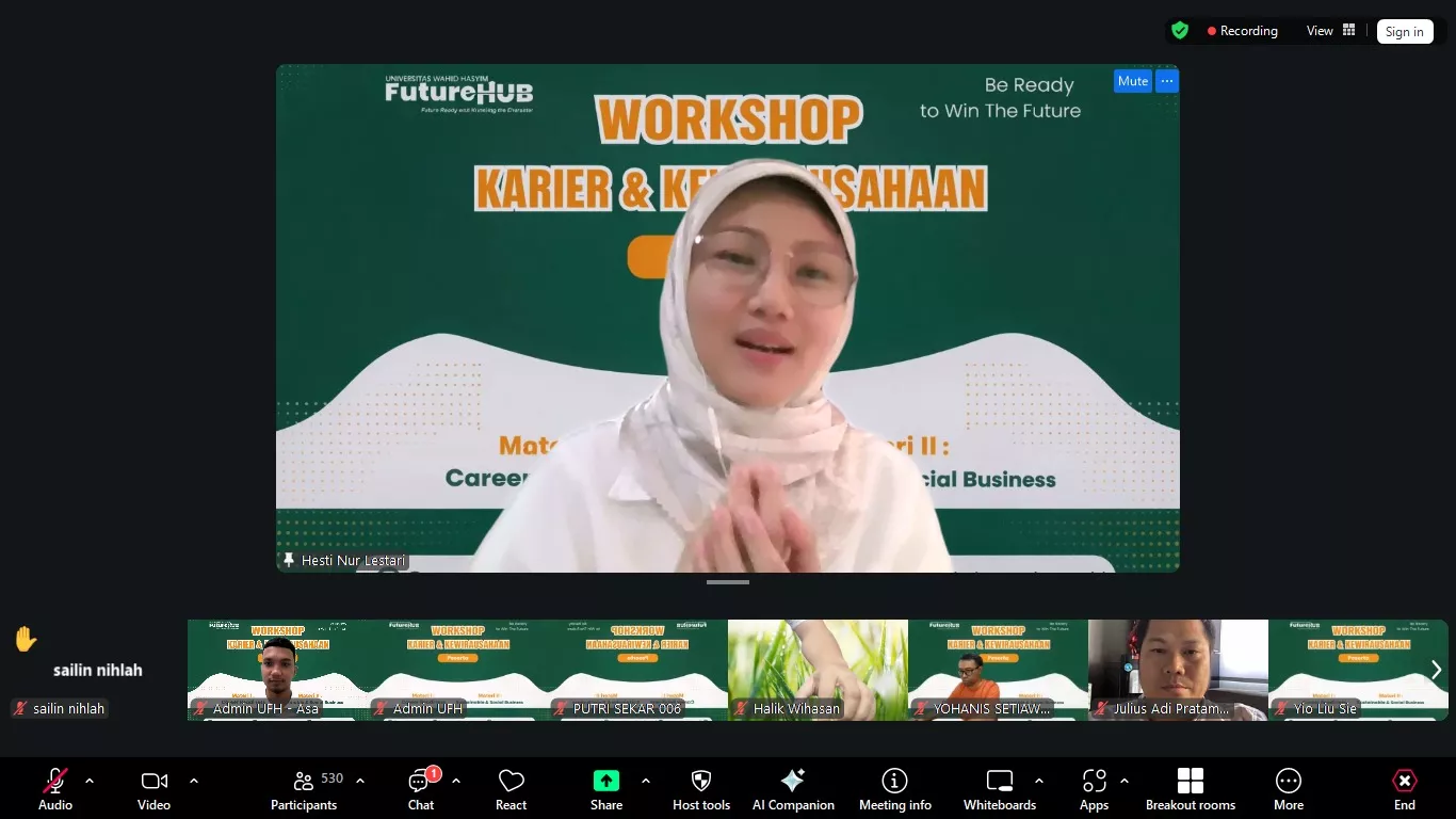 Workshop Karier & Kewirausahaan Unwahas: 580 Wisudawan Siap Taklukkan Dunia Kerja
